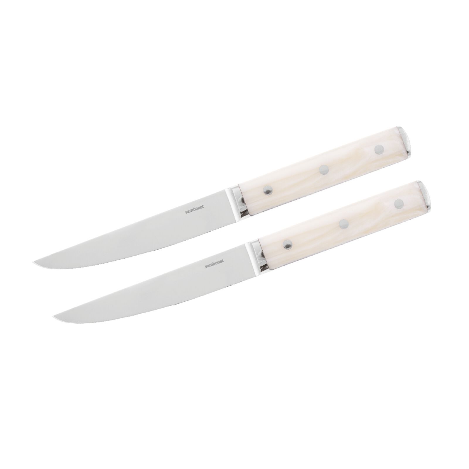 Sambonet Knives White Steak Knife, 4 3/4 - The Pink Daisy