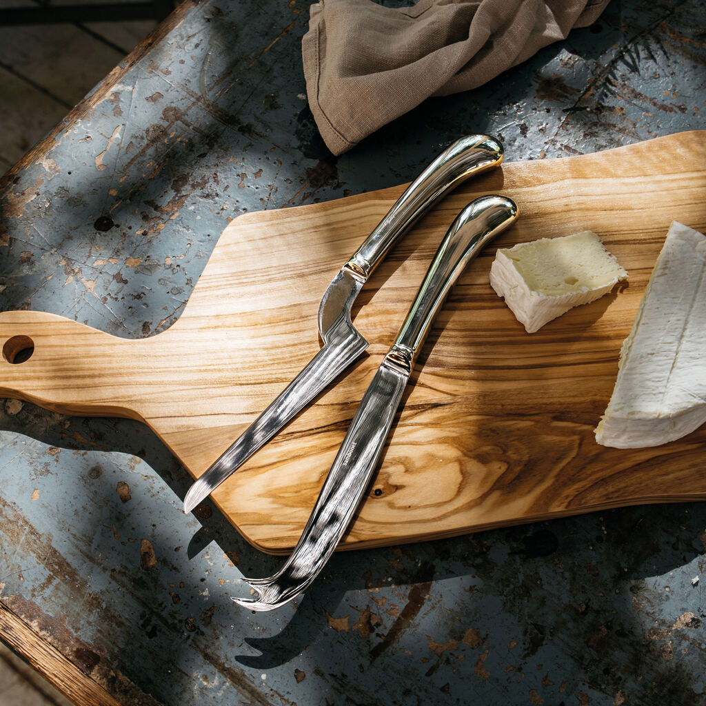 Olive Wood Cheese Knives, Set of 4