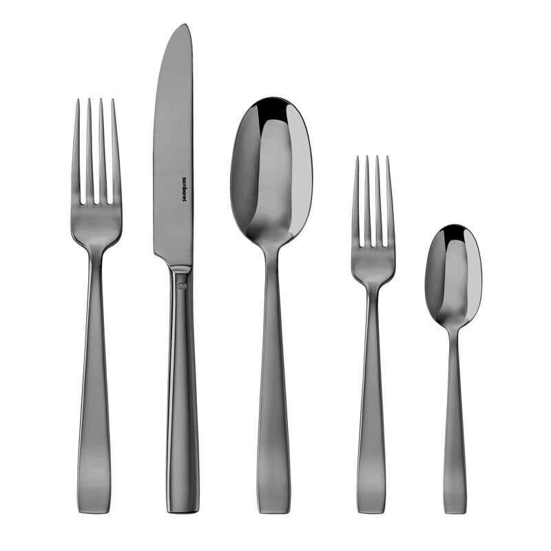 Sambonet - Rock PVD 2Black Polished - Cutlery 48 Pieces for 12 Persons -  Dealer